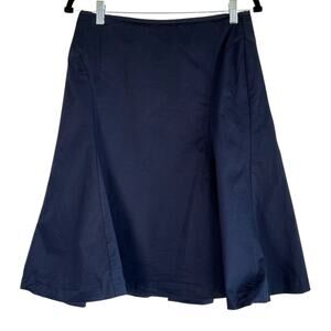 Esprit Collection Flared A-Line Skirt Navy‎ Blue Size 6 Office Siren Academia